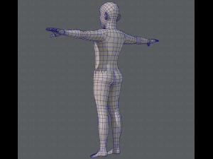 base mesh old man character 3D Model
