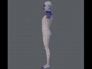 base mesh old man character 3D Model