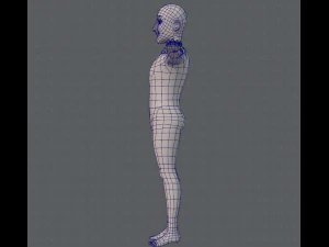 base mesh old man character 3D Model