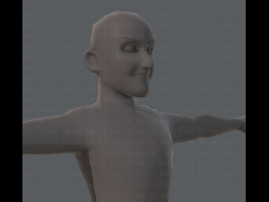 base mesh old man character 3D Model