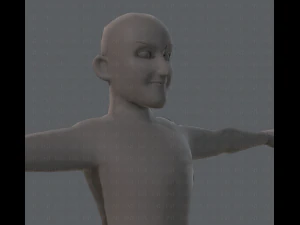 base mesh old man character 3D Model