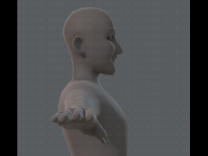 base mesh old man character 3D Model