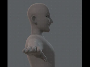 base mesh old man character 3D Model