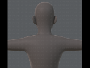 base mesh old man character 3D Model