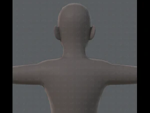 base mesh old man character 3D Model