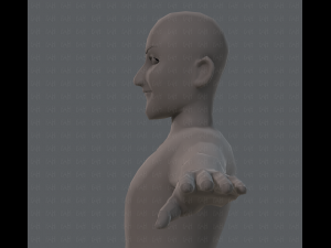 base mesh old man character 3D Model