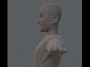 base mesh old man character 3D Model
