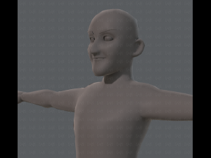 base mesh old man character 3D Model