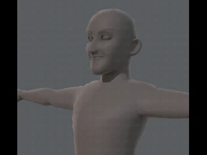 base mesh old man character 3D Model