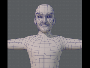 base mesh old man character 3D Model