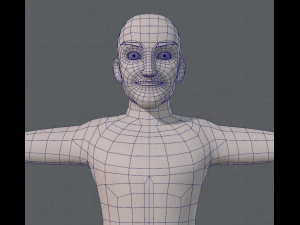 base mesh old man character 3D Model