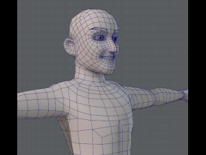 base mesh old man character 3D Model