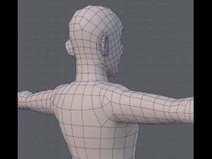 base mesh old man character 3D Model