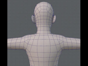 base mesh old man character 3D Model