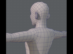 base mesh old man character 3D Model