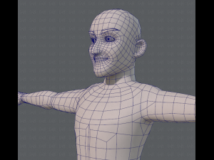 base mesh old man character 3D Model