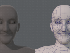 base mesh old man character 3D Model