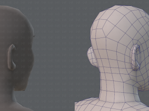 base mesh old man character 3D Model