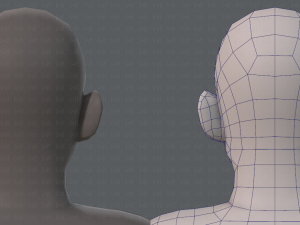 base mesh old man character 3D Model
