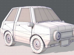 cartoon car 01 3Dモデル
