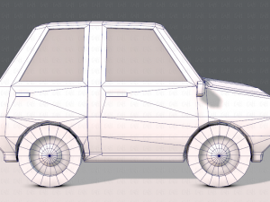 cartoon car 01 3Dモデル