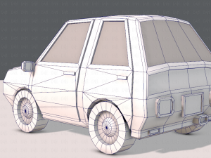 cartoon car 01 3Dモデル