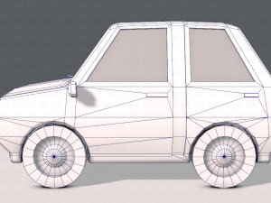 cartoon car 01 3Dモデル
