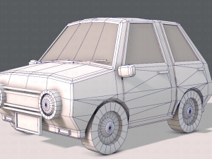 cartoon car 01 3Dモデル