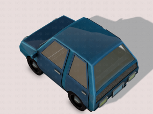 cartoon car 01 3Dモデル