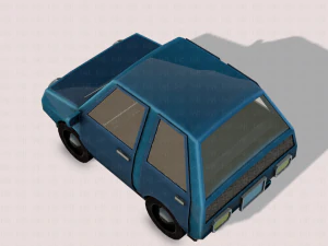 cartoon car 01 3D Model