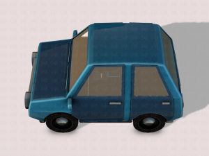 cartoon car 01 3Dモデル