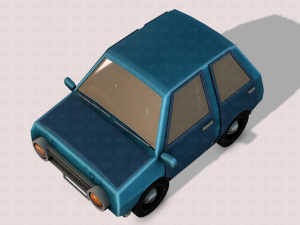 cartoon car 01 3Dモデル