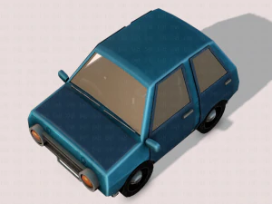 cartoon car 01 3D Model