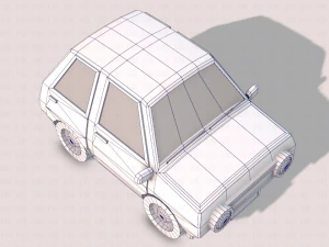 cartoon car 01 3D Model