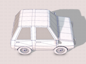 cartoon car 01 3Dモデル