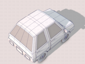 cartoon car 01 3Dモデル