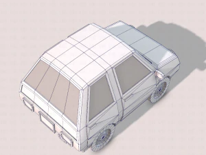 cartoon car 01 3D Model