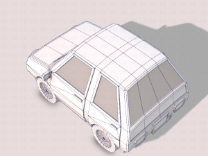 cartoon car 01 3Dモデル