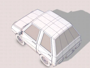 cartoon car 01 3D Model