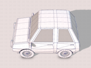 cartoon car 01 3Dモデル