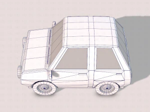 cartoon car 01 3D Model