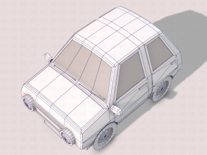 cartoon car 01 3Dモデル