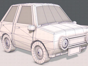 cartoon car 01 3D Model