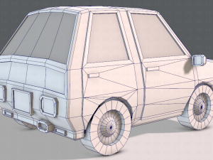 cartoon car 01 3Dモデル