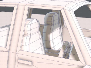 cartoon car 01 3D Model