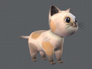 desenho animado de gato v01 Modelo 3D