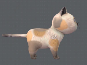 desenho animado de gato v01 Modelo 3D