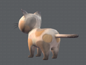 cat cartoon v01 3D Модель