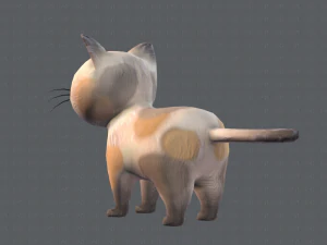 desenho animado de gato v01 Modelo 3D