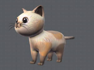 cat cartoon v01 3D Модель